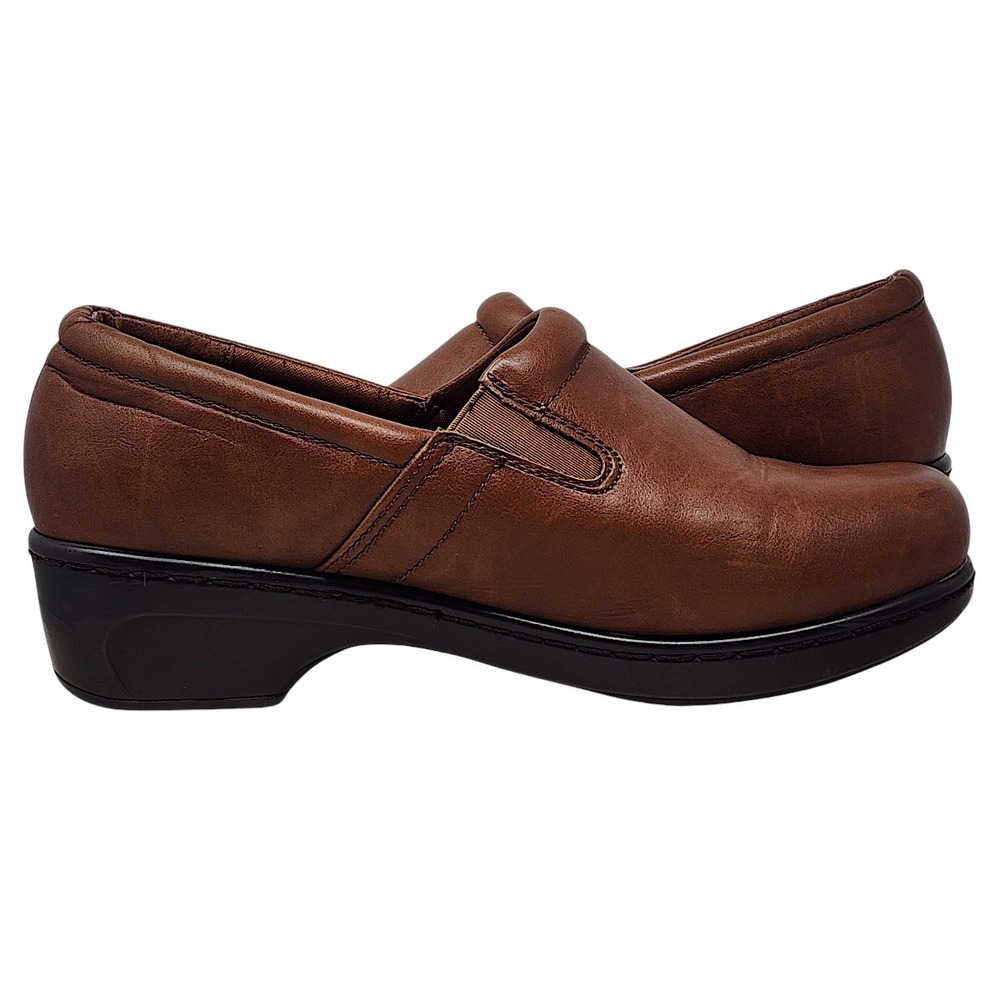 Cloudwalkers Clogs 11W Womens Barrow Brown Slip On Comfort Work Shoes Nursing - Picture 8 of 14